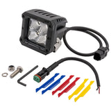 Heise HE-HCL2 Flood Beam Cube Light - 3 Inch, 4 LED
