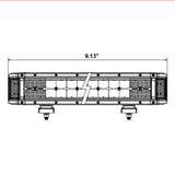 Heise HE-HDRS8 Dual-Row High Output Sidelight Lightbar - 9.2 Inch, 12 LED