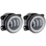 Heise HE-JWBFL02RGB Fog Lights with RGB Halo - 4 Inch, 3 LED