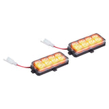 Heise HE-MUSTR-G2A Amber Grille Strobe Light Kit - 8 LED, 2-Pack