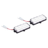 Heise HE-MUSTR-G2W White Grille Strobe Light Kit - 8 LED, 2-Pack