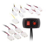Heise HE-MUSTR-W White Strobe Kit - 8 LED, 4-Pack