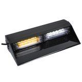 Heise HE-MUWL-WA White/Amber Interior Windsheild Lightbar - 9.84 Inch, 8 LED
