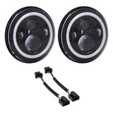 Heise HE-PBHL702RGB 7" LED Light w/RGB Halo and Black Front Face - 7 Inch, 6 LED