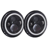 Heise HE-PBHL702RGB 7" LED Light w/RGB Halo and Black Front Face - 7 Inch, 6 LED