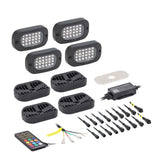 Heise HE-RGB-K4 RGB Wide Angle Rock Light Kit - 4 Pack
