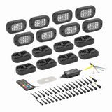 Heise HE-RGB-K8 RGB Wide Angle Rock Light Kit - 8 Pack
