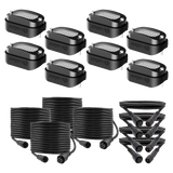 Heise HE-RGB-K8 RGB Wide Angle Rock Light Kit - 8 Pack