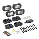 Heise HE-RGBW-K4 RGBW Wide Angle Rock Light Kit - 4 Pack