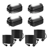 Heise HE-RGBW-K4 RGBW Wide Angle Rock Light Kit - 4 Pack
