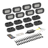 Heise HE-RGBW-K8 RGBW Wide Angle Rock Light Kit - 8 Pack