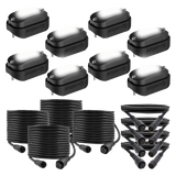 Heise HE-RGBW-K8 RGBW Wide Angle Rock Light Kit - 8 Pack