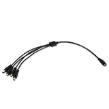 Heise HE-SPLIT4 12V DC Single Male To 4 Female Splitter