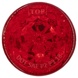 Heise HE-TR2001 Round Red Marker/Clearance Light - 2 Inch, 6 LED