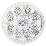 Heise HE-TR2506 Round White Marker/Clearance Light - 2.5 Inch, 9 LED