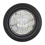 Heise HE-TR4003 Round White Lights with Grommet - 4 Inch, 14 LED