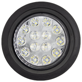 Heise HE-TR4003 Round White Lights with Grommet - 4 Inch, 14 LED