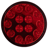 Heise HE-TR4005 Round Red Lights - 4 Inch, 14 LED