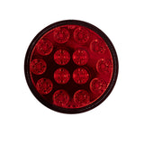 Heise HE-TR4005 Round Red Lights - 4 Inch, 14 LED