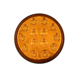 Heise HE-TR4006 Round Amber Lights - 4 Inch, 14 LED