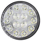 Heise HE-TR4007 Round White Lights with Grommet - 4 Inch, 14 LED