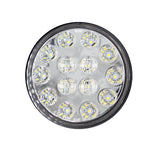 Heise HE-TR4007 Round White Lights with Grommet - 4 Inch, 14 LED