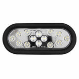 Heise HE-TR6003 Oval White Light with Grommet - 6 Inch, 14 LED