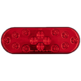 Heise HE-TR6005 Oval Red Light - 6 Inch, 14 LED