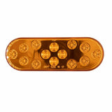 Heise HE-TR6006 Oval Amber Light - 6 Inch, 14 LED