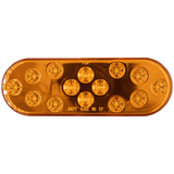 Heise HE-TR6006 Oval Amber Light - 6 Inch, 14 LED