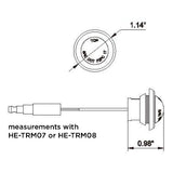 Heise HE-TR7502 Round Amber Marker/Clearance Light - .75 Inch, 3 LED