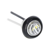 Heise HE-TR7503 Round White Marker/Clearance Light - .75 Inch, 3 LED