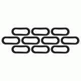 Metra Heise Trailer Grommet 6 Inch Oval Rubber - 10 Pack