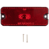 Heise HE-TRRF01 Red Trailer Marker/Clearance Light with Reflector - 4 Inch, 2 LED