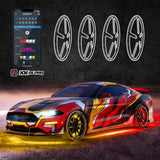 XK Glow AP-WHEEL-KIT XKalpha RGBW Wheel Ring Light Kit | App-controlled