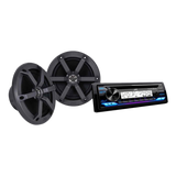 JVC KD-PKT92MBS Marine / UTV CD Receiver & Speakers Package (KD-T92MBS + CS-MS620)