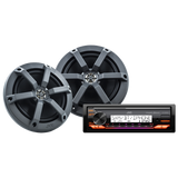 JVC KD-PKX38MBS Marine Digital Media Reveiver & 6.5" Marine UTV Speaker