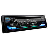 JVC KD-T920BTS 1-DIN CD/DM Receiver featuring Bluetooth, USB, SiriusXM, Amazon Alexa, 13-Band EQ with Detachable Faceplate and JVC Remote App Compatibility