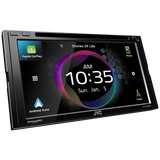 JVC KW-V960BW Multimedia Receiver Featuring 6.8" Clear Resistive Touch Monitor