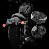 XK Glow XK-MTP57-FR Rear MotoTurnz Pro Series LED Turn Signal Inserts for Harley Davidson Motorcycle