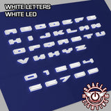 Oracle Lighting 3140-U-001 - Universal Illuminated LED Letter Badges - White LED - Individual - Matte White U