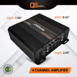 PRV Audio QS1200.4 2 Ohm 4 Channel Full Range Amplifier