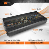 PRV Audio SQ15000X 1 Ohm Class xD 1 Channel Full Range Amplifier