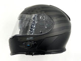 TORC T14B15FG21 T-14B Flag X-Small Black/Gray Full Face Helmet with Bluetooth