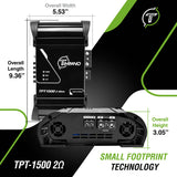 Timpano Audio TPT-1500 2 Ohm 1500 Watts Car Audio Amplifier Fullrange  1 Channel Compact 12 volts Monoblock Fullrange Class D Car Amp
