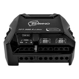 Timpano Audio TPT-500.4 2 Ohm Compact 4 Channel Car Audio Amplifier  4x 125 Watts at 2 Ohm  Mini Stereo 12 volts Fullrange Class D Amp Bridgeable