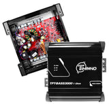 Timpano Audio TPT-BASS3000 1 Ohm 3000 Watts Car Audio Bass Amplifier  12 volts Monoblock Class D Car Amp