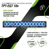 Timpano Audio TPT-EQ7 10V 1/2 DIN 7 Band Equalizer TPT-EQ7 10v High Voltage Line Driver