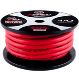 T-SPEC V10PW-1RD50 1/0 AWG  50FT MATTE RED OFC POWER WIRE - v10 SERIES