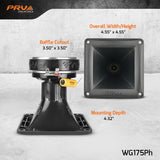 PRV Audio WG175Ph 1" Exit High Frequency Driver + Horn - Combo